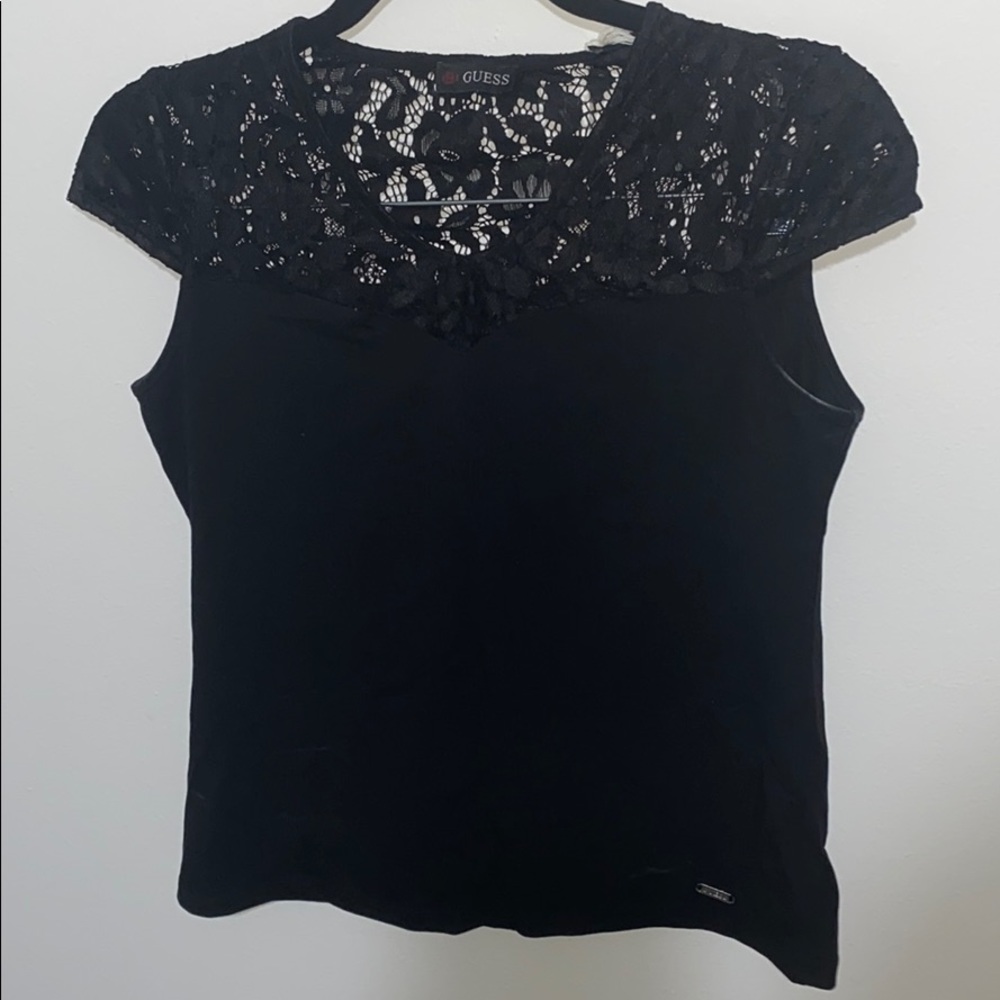 Guess top with lace detailing